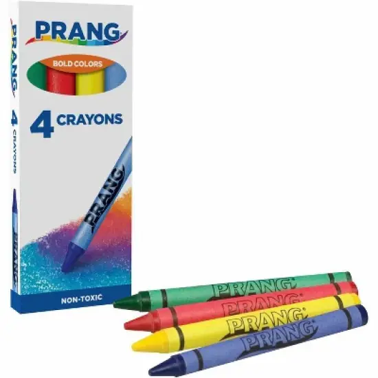 Prang Crayons - Green, Red, Yellow, Blue - 4 / Pack image {5}