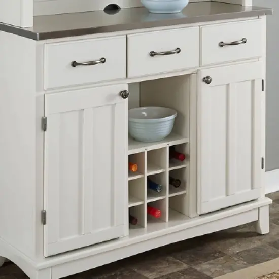 Stainless Top and Hutch Sideboard Buffet Servers- Home Styles image {14}