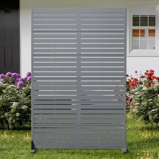 PexFix Outdoor Metal Classic Shutters Screen Garden Fence Brick Pattern Wall image {3}