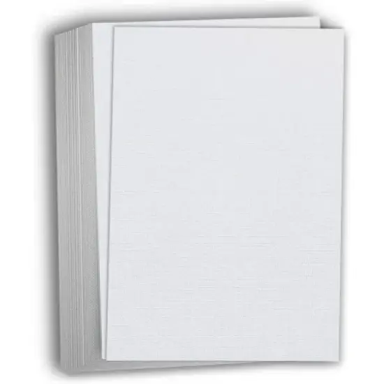 Hamilco Resume Linen Textured Cardstock Paper &ndash; 8 1/2 x 11" Blank Thick Heavy Weight 80 lb Cover Card Stock for Printer - 50 Pack (Gray) image {6}