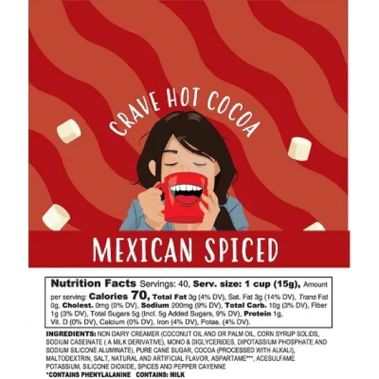 Crave Beverages Hot Chocolate Pods for K-Cup Brewers, Mexican Spice, 40 Count image {1}