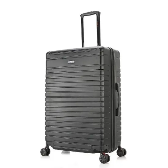 InUSA Deep Lightweight Hardside Large Checked Spinner Suitcase image {16}