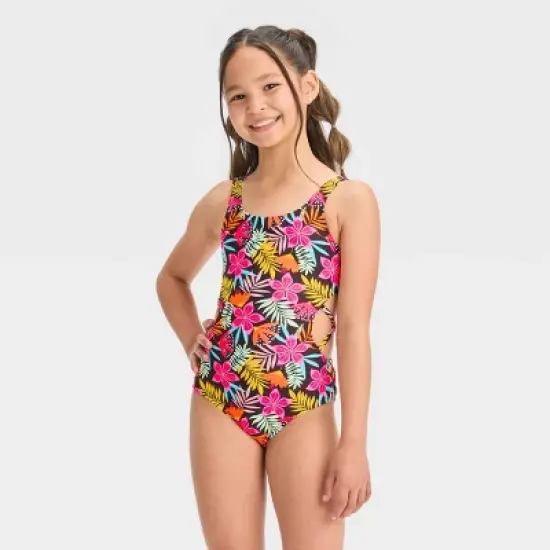 Girls' Cowabunga Floral One Piece Swimsuit - Cat & Jack&trade; image {3}