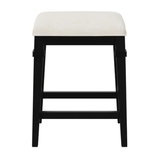25.25" Arabella Wood Backless Non-Swivel Counter Height Barstool - Hillsdale Furniture image {3}