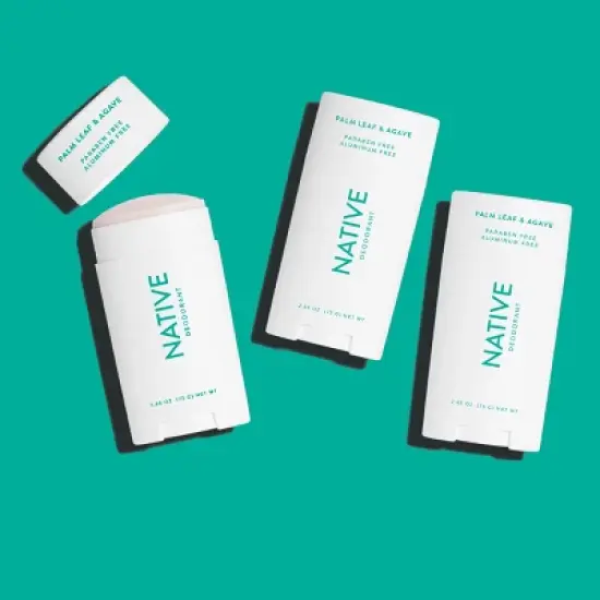 Native Palm Leaf and Agave Deodorant - 2.65oz image {4}