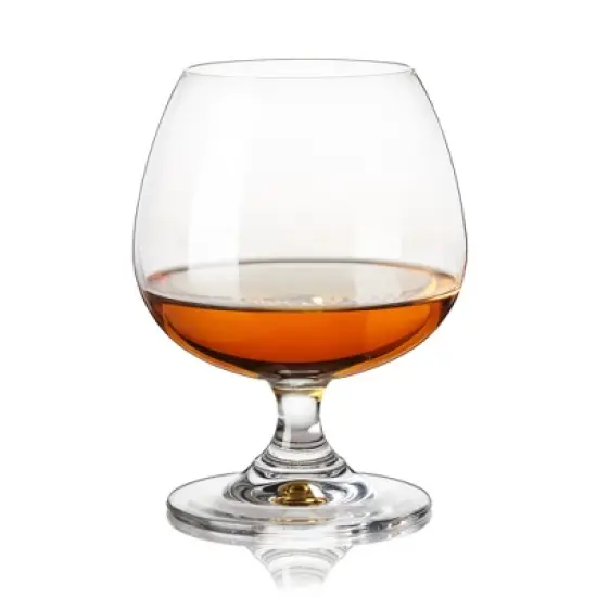 True Snifter Glasses Brandy Bowls, Cognac Balloon Glass for Bourbon, Whiskey, Whisky, Scotch, Stemmed cocktail glass set, 14 Ounce, Crystal, Set Of 4 image {7}