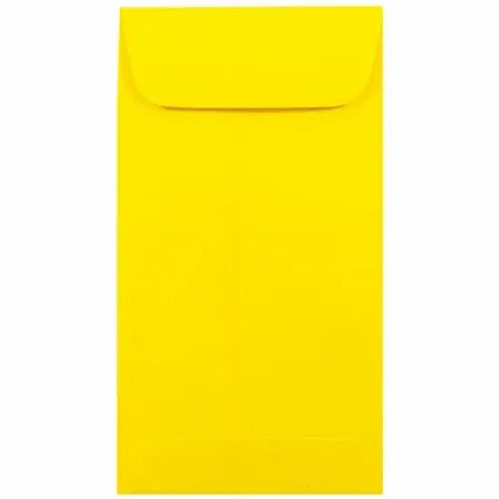 JAM PAPER #7 Coin Business Colored Envelopes - 3 1/2 x 6 1/2 - Red Recycled - 100/Pack image {10}