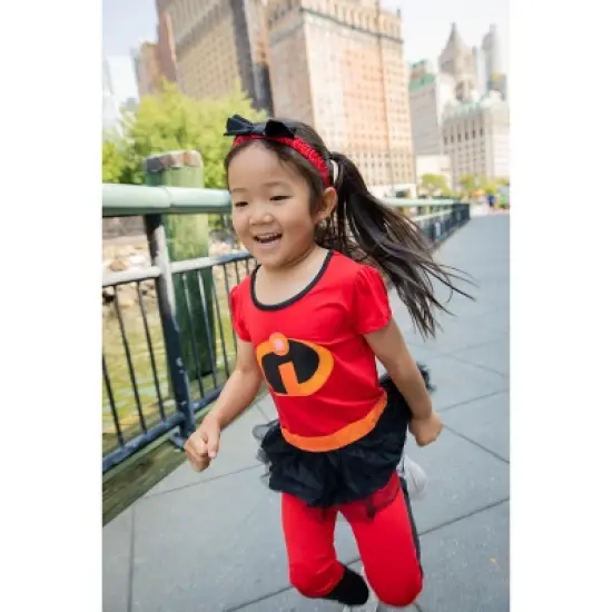 Disney Incredibles Violet Cosplay Costume T-Shirt Dress Leggings and Headband 3 Piece Set Newborn to Toddler image {4}
