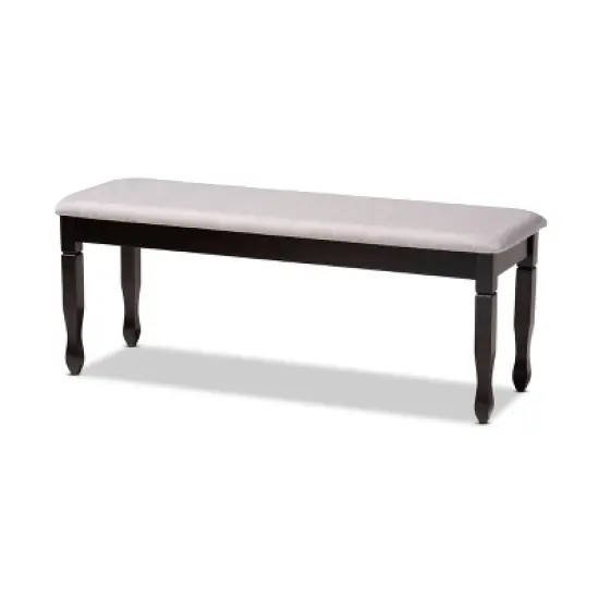 Corey Fabric Upholstered and Wood Dining Bench - Baxton Studio image {8}