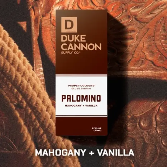 Duke Cannon Supply Co. Proper Cologne for Men - Palomino Scent of Mahogany and Vanilla - 1.7 fl oz image {5}