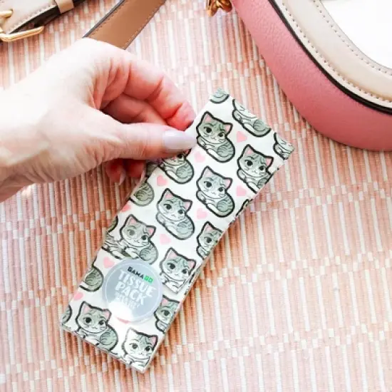 GAMAGO Kitten Travel Size Tissues | 1 Pack image {6}