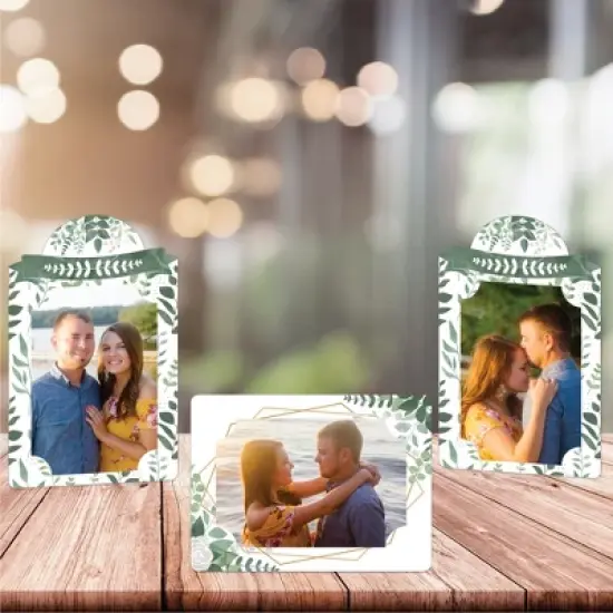 Big Dot of Happiness Boho Botanical - Greenery Party 4x6 Picture Display - Paper Photo Frames - Set of 12 image {6}