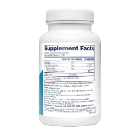 AZO Cleanse + Protect D-Mannose Capsules for Urinary Tract Health - 120ct image {1}