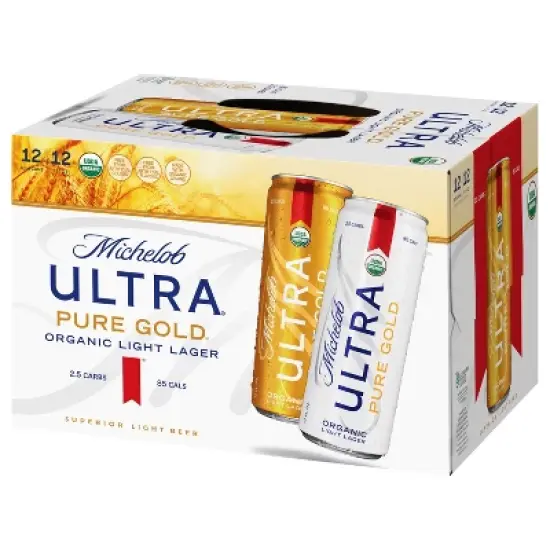 Michelob ULTRA Pure Gold Organic American Lager Beer - 12pk/12 fl oz Cans image {7}
