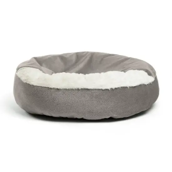 Best Friends by Sheri Cozy Cuddler Ilan Dog Bed - 24"x24" - Gray image {1}