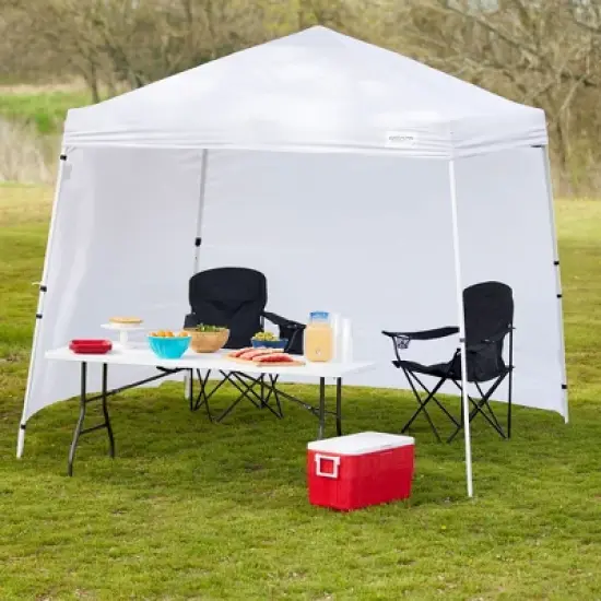 Caravan Canopy V-Series 12 x 12' 2 Slant Leg Sidewall Kit & V-Series II 12 x 12' Entry Level Angled Leg Instant Canopy for Recreational Uses image {4}