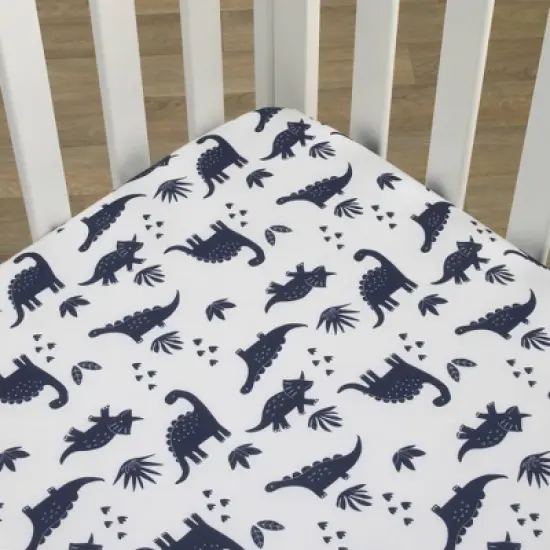 Carter's Dino Adventure Print Crib Sheet image {1}