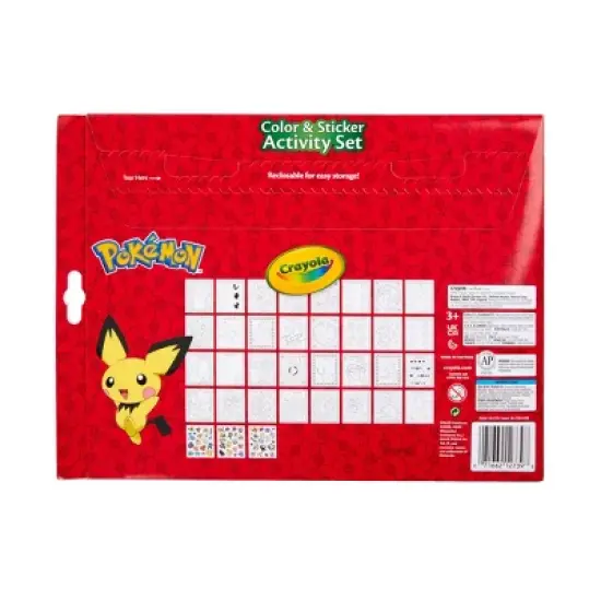Crayola Pokemon Color & Sticker Activity Set: Creative Coloring Book for Kids with Markers & Stickers, 32 Pages image {4}