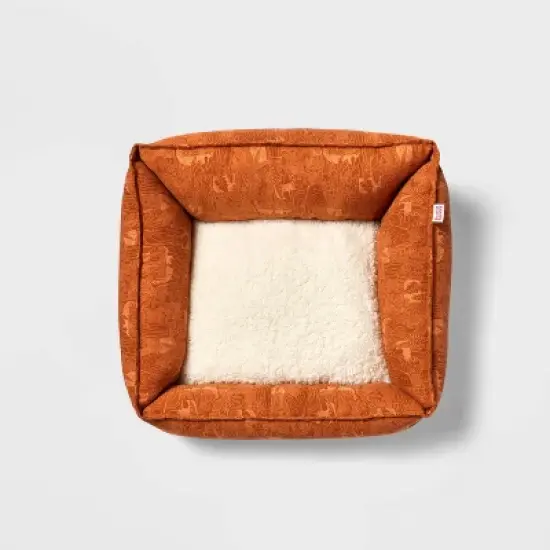 Cuddler Dog Bed - Coral Orange - Boots & Barkley&trade; image {1}