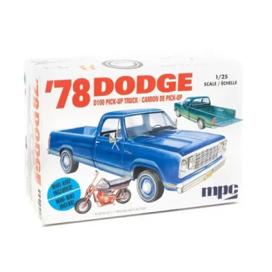 Polar Lights 1978 Dodge D100 Cutom Pickup (2T) Model Kit image {1}