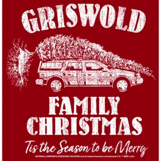 Men's National Lampoon's Christmas Vacation Griswold Distressed Logo T-Shirt image {1}