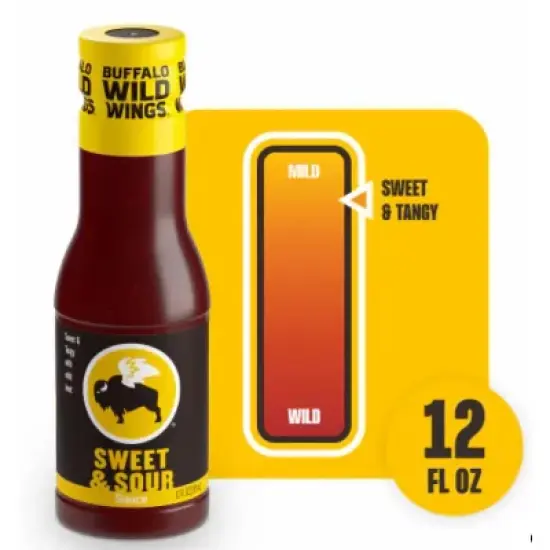 Buffalo Wild Wings Sweet & Sour Sauce, 12 fl. oz. (Pack of 4) image {3}