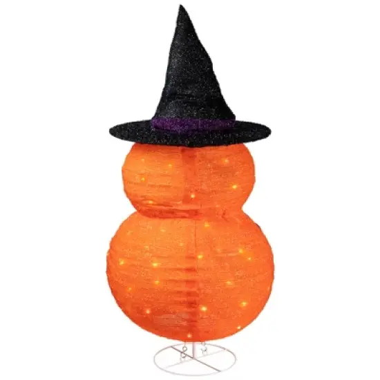 Northlight LED Lighted Jack-O-Lanterns in Witch's Hat Outdoor Halloween Decoration - 34" image {8}