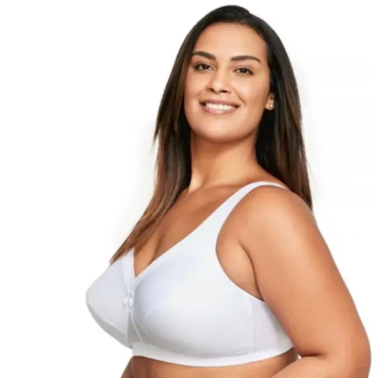 Glamorise Womens MagicLift Active Support Wirefree Bra 1005 White image {2}