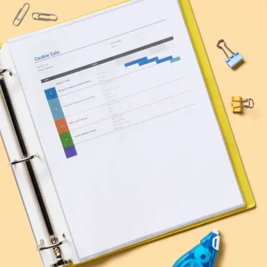 Letter Sheet Protectors Clear - up&up&trade; image {1}