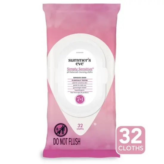 Summer's Eve Sensitive Feminine Wipes - 32ct image {8}