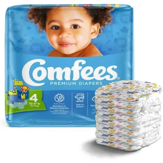 Comfees Premium Baby Diapers with Total Fit System for Boys & Girls image {7}