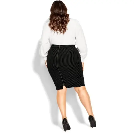 Women's Plus Size Riley Skirt - black | CITY CHIC image {1}