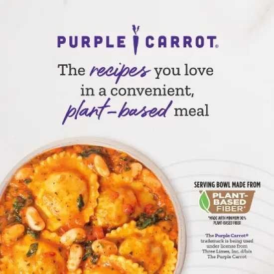 Purple Carrot Frozen Vegan Plant Based Portobello Mushroom Ravioli - 10.75oz image {4}