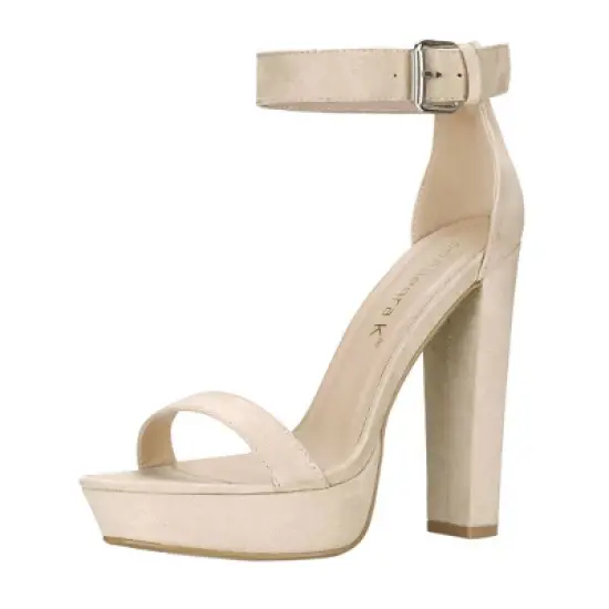 Allegra K Women's Platform High Heel Ankle Strap Chunky Heels Sandals image {8}