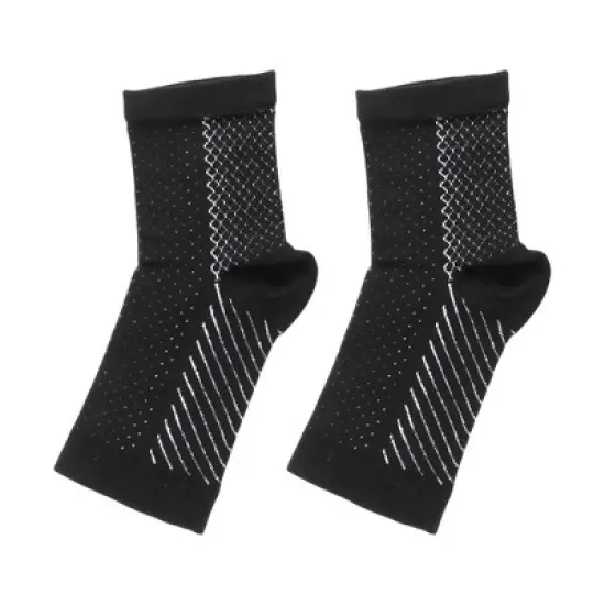 Unique Bargains Stripe Style Ankle Brace Socks 1 Pair image {1}