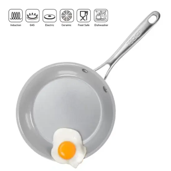 TECHEF CeraTerra - 8" Ceramic Nonstick Frying Pan image {3}