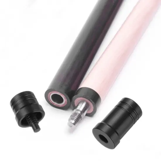 Unique Bargains Smooth Plastic Pool Cue Joint Protector 2.1 x 0.8 Inch Black image {5}