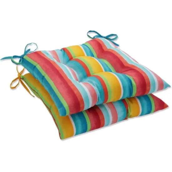 Outdoor/Indoor Tufted Seat Cushions Dina - Pillow Perfect image {5}