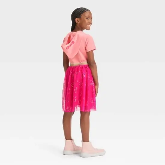 Girls' Kirby Hooded Cosplay Dress - Pink image {1}