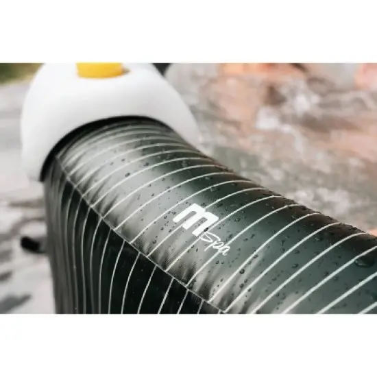 MSpa Meteor Round Bubble Spa with Thermal Cover 245 Gal 164 Electric 110 Volt AC Inflatable Hot Tub image {10}