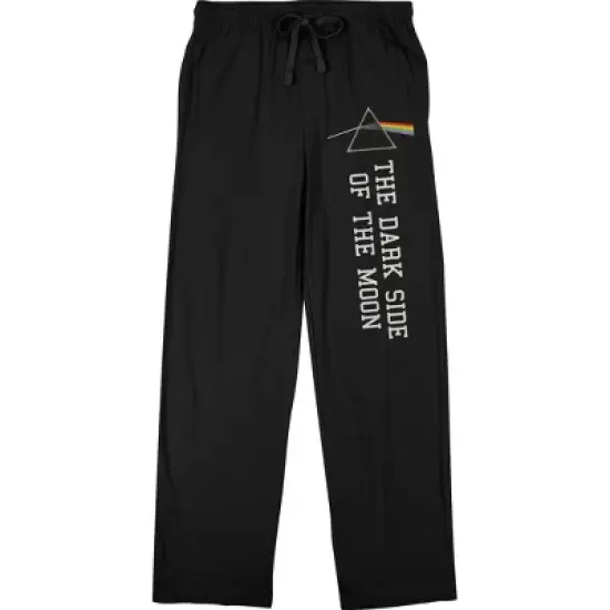 Pink Floyd Dark Side Of The Moon Men's Black Sleep Pajama Pants image {5}