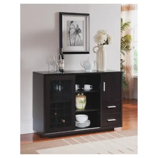 Mellie Sliding Door Buffet Server - Cappuccino - HOMES: Inside + Out image {1}