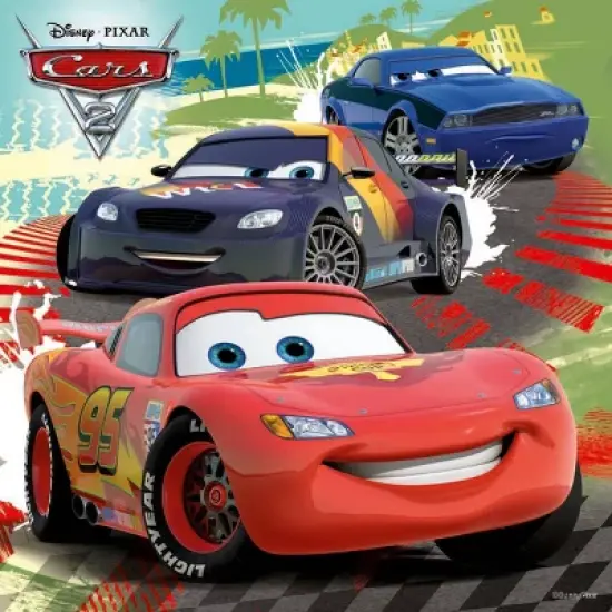 Ravensburger Disney Cars: Worldwide Racing Fun 3x49pc Jigsaw Puzzle Set, Creative Thinking Kids' Paperboard Set image {4}