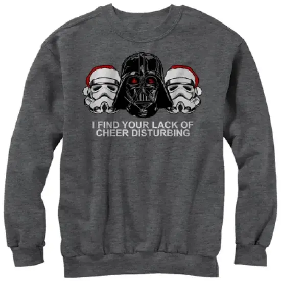 Men's Star Wars Christmas Empire Lack of Cheer Disturbing Sweatshirt image {3}