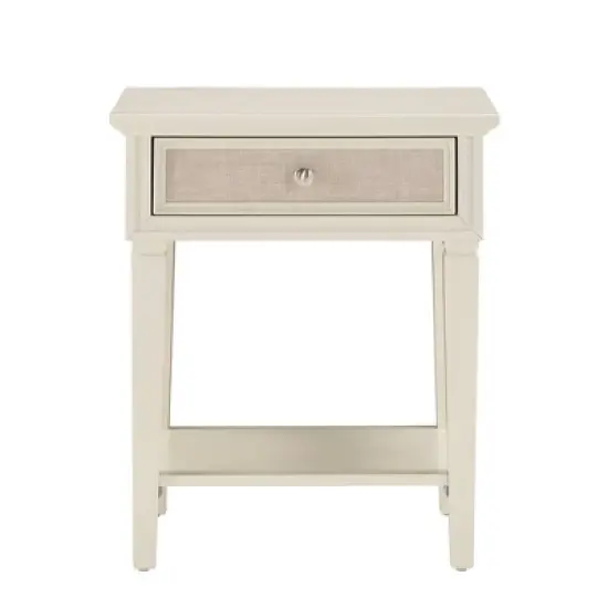 Leavitt Linen Drawer Face Nightstand Beige - Inspire Q image {1}