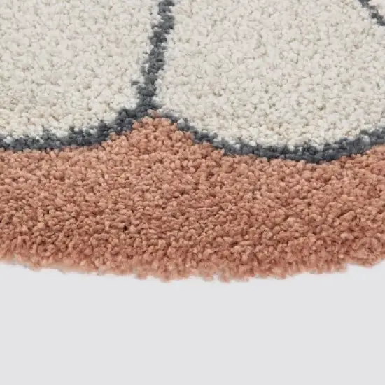 5'3"x7' Lily Floral Kids' Rug Cream - Balta Rugs: Round, Botanical Pattern, High Pile, UV & Stain Resistant image {3}