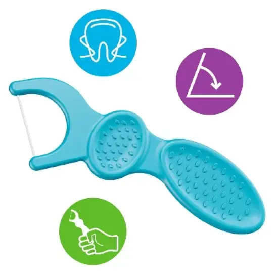 Plackers Kids Dual Grip Flosser - 75ct/4pk image {3}