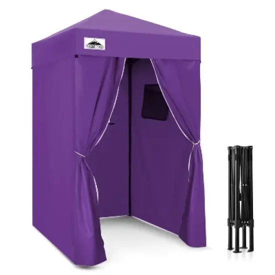 EAGLE PEAK 4x4 Pop Up Canopy, Flex Ultra Compact Portable Privacy Changing Room Photoshoots image {19}