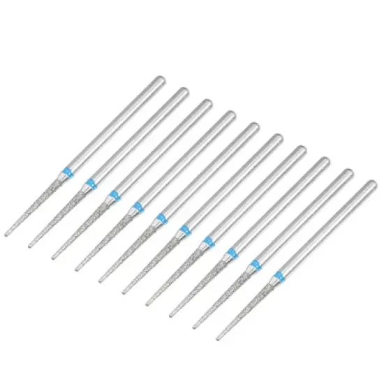 Unique Bargains Emery Nail Drill Bit Set for Acrylic Nails 3/32 Inch Nail Art Tools 44.4mm Length Blue 10 Pcs image {4}