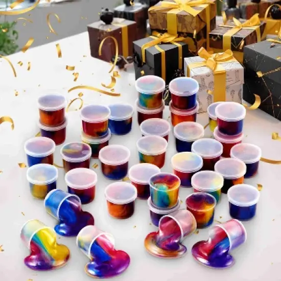 24 Pack Joyfy Compounds Party Favors Galaxy Stretchy Stress Relief Toys for Girls and Boys Classroom Reward Party Supplies Easter Basket Stuffers image {6}